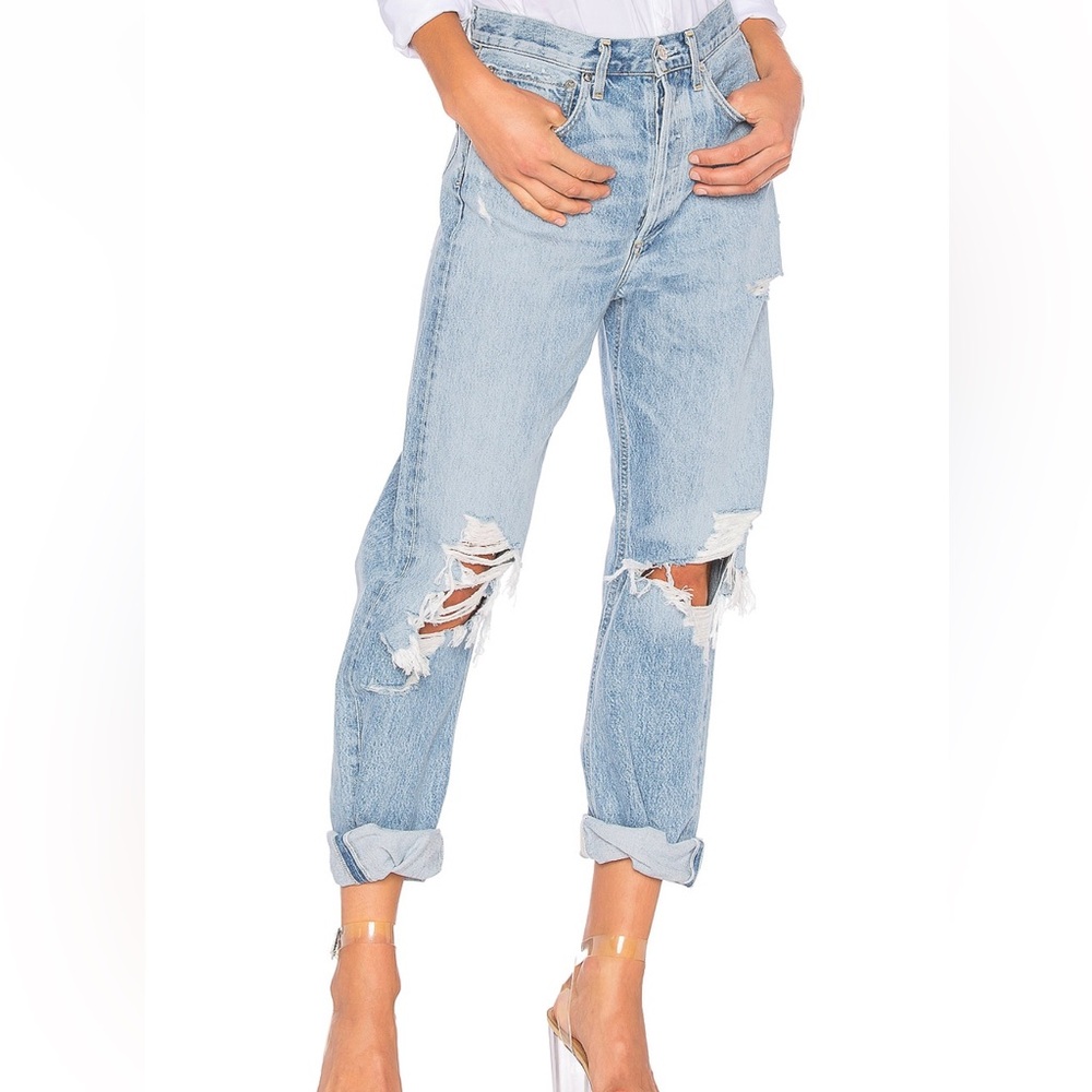 Like NEW Agolde mid rise 90s jeans